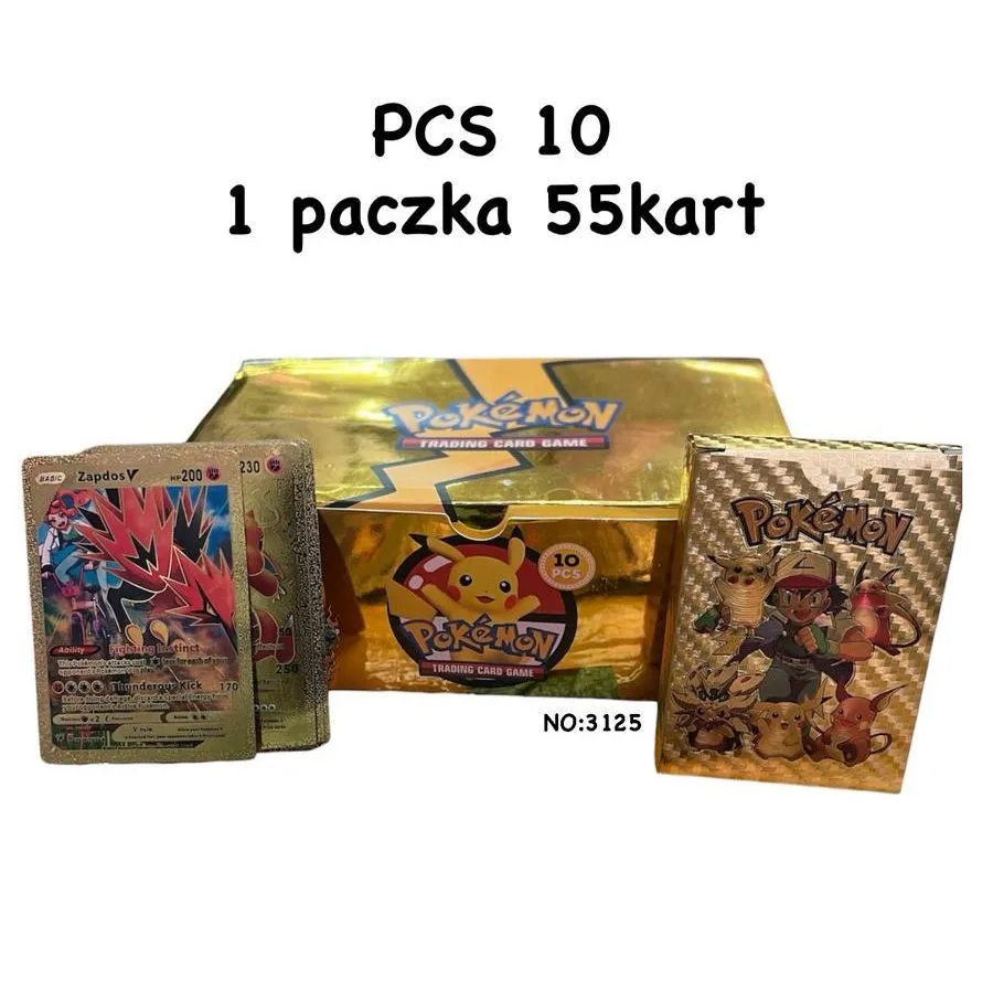 Zestaw kart Pokemon Trading Card Game 55 kart, 10 szt.