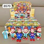 Brelok gumowy Messi figurka piłkarska 12 szt/opak.