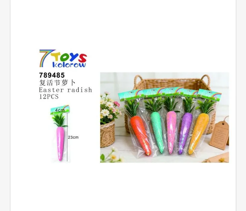 Ozdoby Wielkanocne Wielkanocne Marchewki 23cm 4cm 12szt