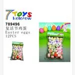 Zabawkowe pisanki wielkanocne 12 szt 7Toys Kolorow