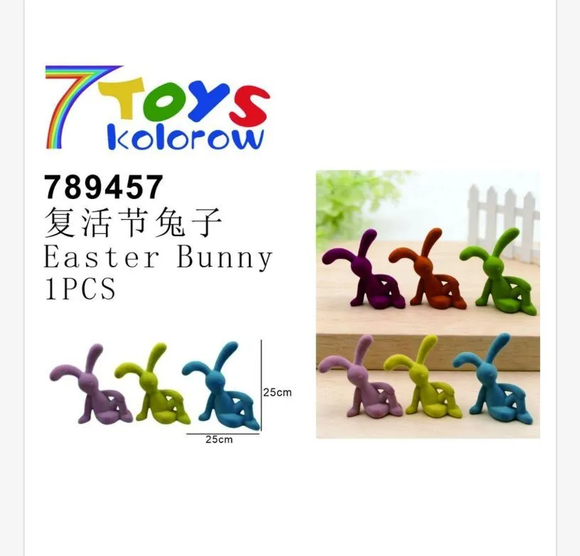 Ozdoby Wielkanocne Easter Bunny 25cm 7Toys kolorowe