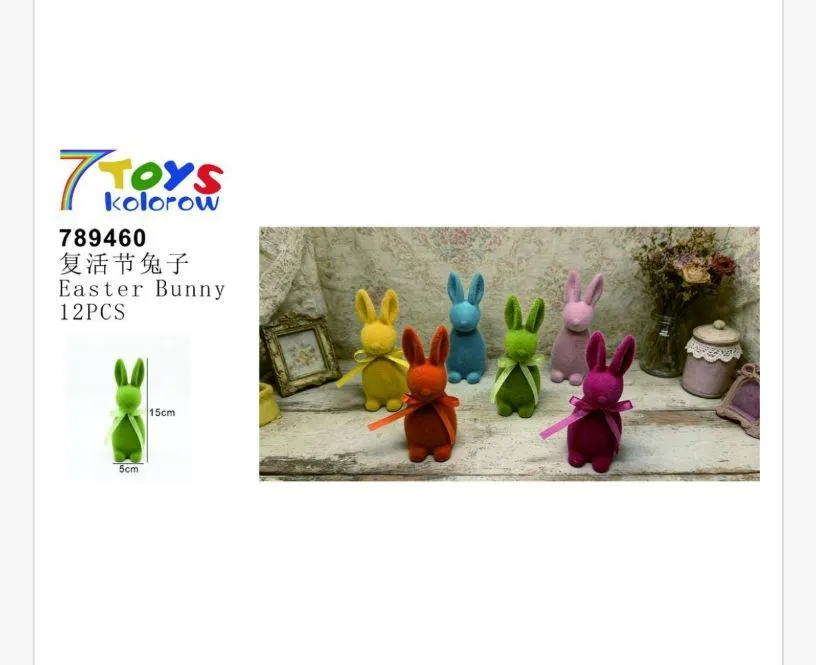 Ozdoby Wielkanocne Easter Bunny 12 szt 10cm 789460