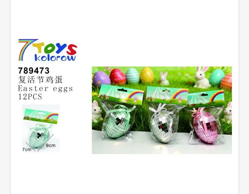 Ozdoby Wielkanocne Jajka Easter Eggs 7cm 9cm 12szt
