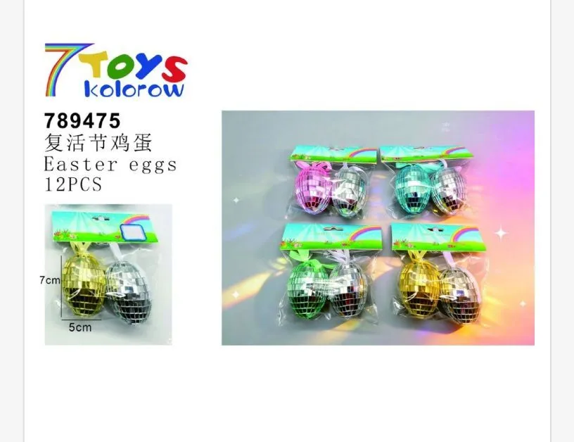 Ozdoby Wielkanocne Easter Eggs 7cm 5cm 12 szt