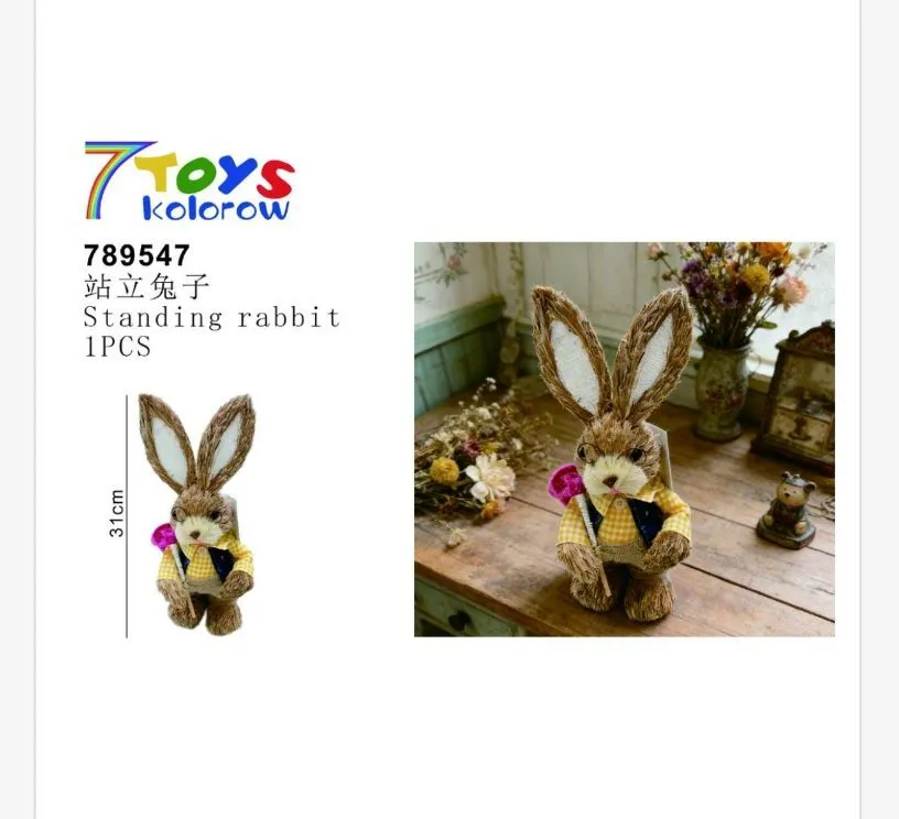 Stojący królik 31 cm 7Toys kolorowy 1PCS