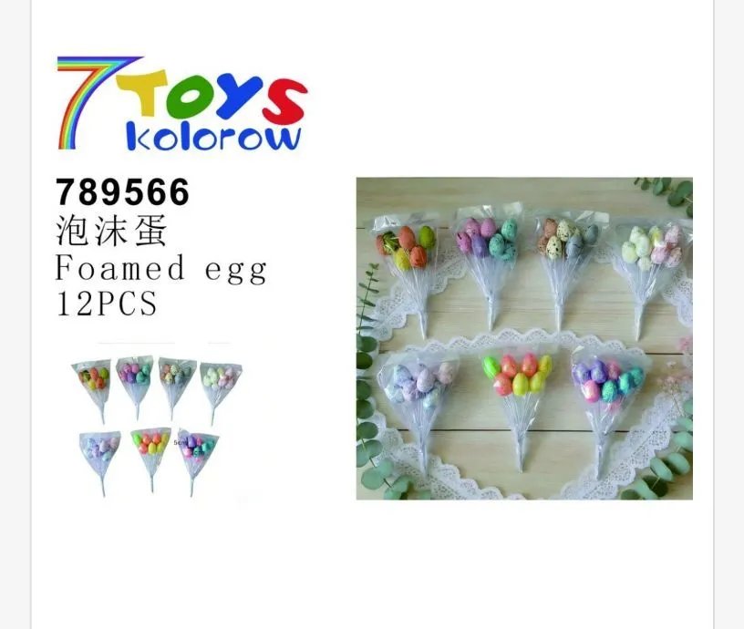 Ozdoby Wielkanocne Foam Egg 12 szt 78956