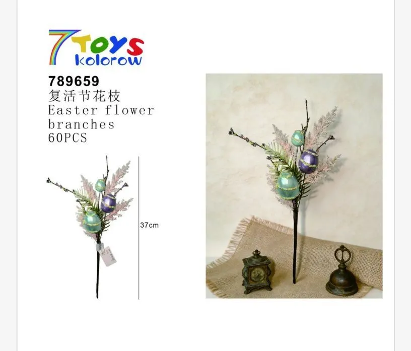 Ozdoby wielkanocne Easter Flower 37cm, 60 szt