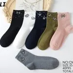 Skarpetki damskie SO&LI aplikacje ozdobne roz. 35-39/40 36 szt