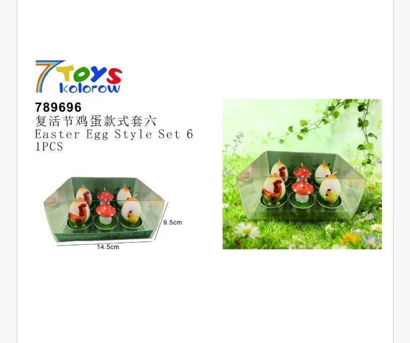 Zestaw dekoracji wielkanocnych Easter Egg Style Set 6 szt