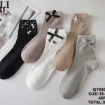 Skarpetki damskie SO&LLI ozdobne QY009-12 roz. 35-38/38-41