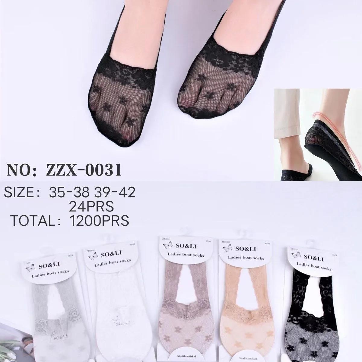 Skarpetki damskie Lady Socks SO&LI rozmiar
