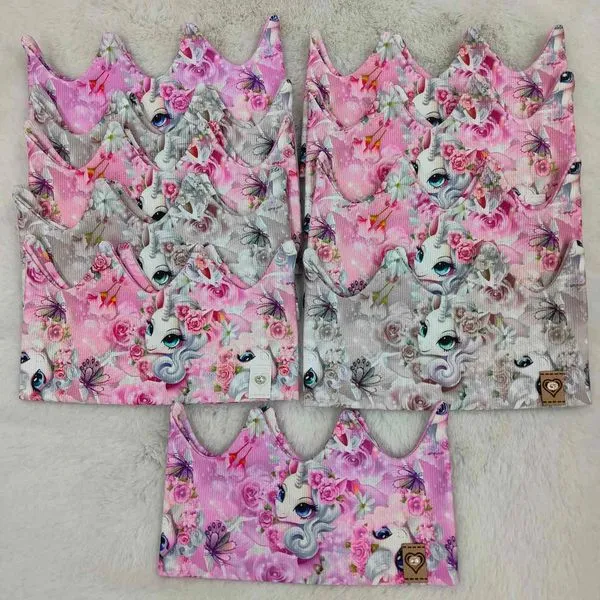 Opaski dla Dzieci z Motywem Jednorożca Różowe i Szare