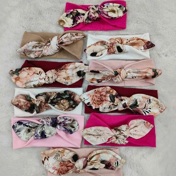 Opaski dla Dzieci Kwiatowe Wiązane 10 szt