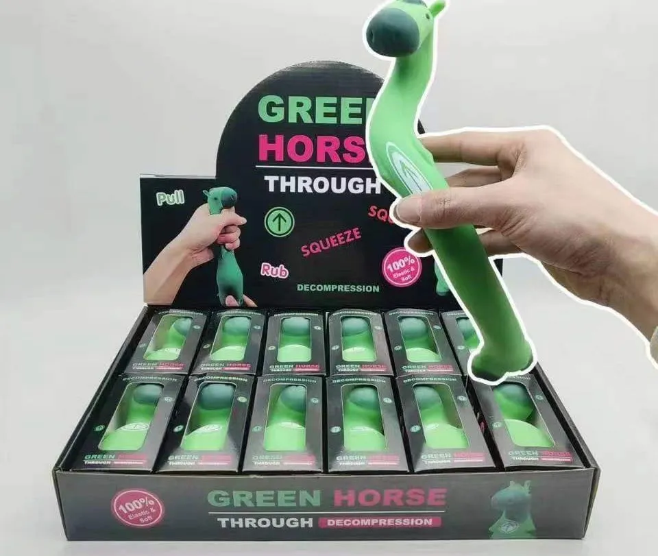 Gniotka Zielony Koń Squeeze Toy 100% Decompression