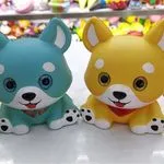 Gniotki Squeeze Toys Shiba Inu niebieski i żółty
