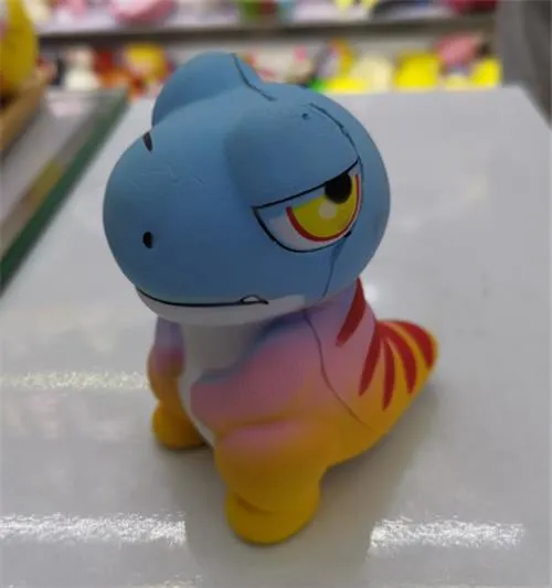 Gniotka dinozaur squeeze toy niebiesko-pomarańczowy