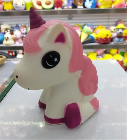 Gniotek Unicorn Różowy z Białym - Squeeze Toy