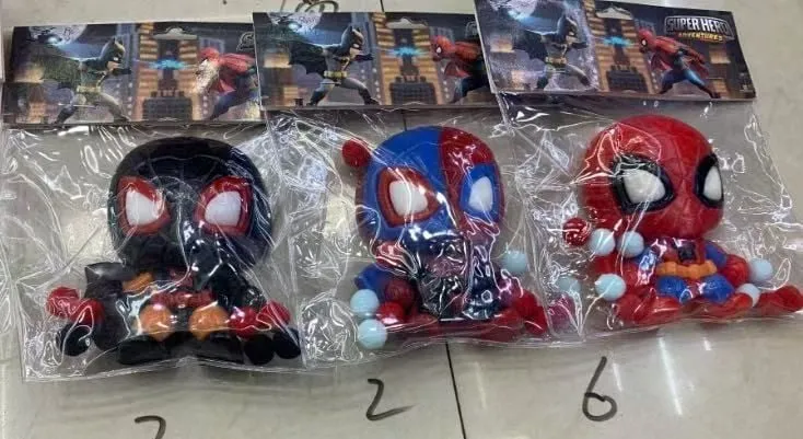 Gniotki Squeeze Toys Spider-Man, Venom, Miles Morales