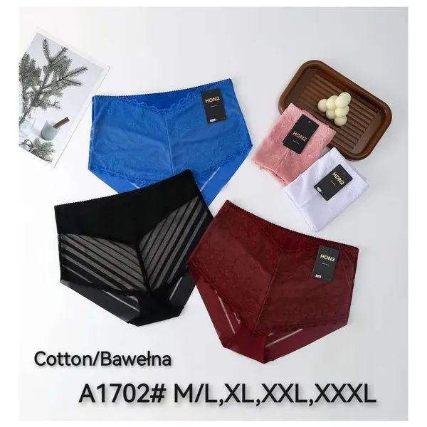 Majtki damskie H&O bawełna A1702 M/L XL XXL XXXL