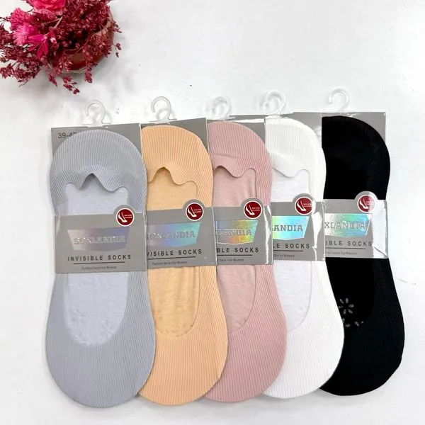 Skarpetki damskie invisible 5 par w opakowaniu