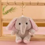 Brelok Maskotka Słoń Szary Pluszowy