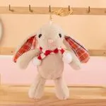 Brelok Maskotka Królik Beżowy z Szalikiem