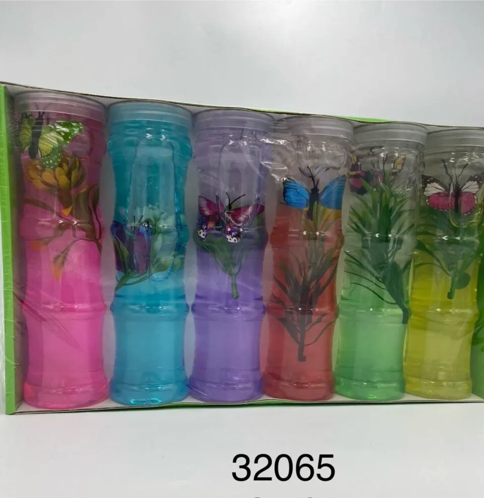 Zabawka Slime w tubie z motylem i rośliną, zestaw 12 szt.