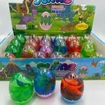 Zabawka Slime Pearlescent Jajko z Dinozaurem, Masa Perłowa 24 szt.
