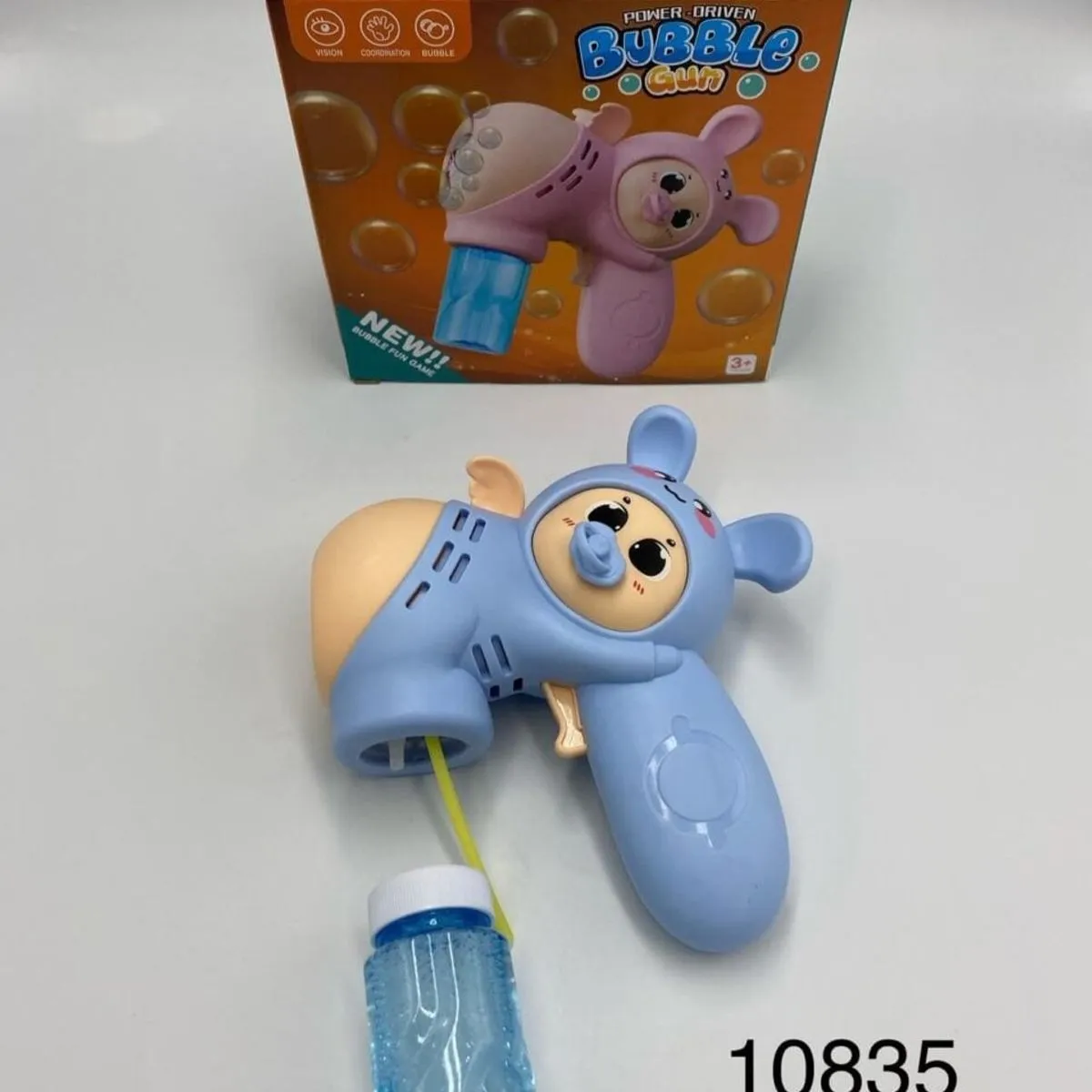 Pistolety Bubble Gun do baniek mydlanych, zwierzątka, 12 szt.
