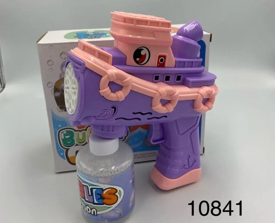 Pistolety Bubble Gun Statek Fioletowo-Różowy