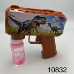 Pistolety Bubble Gun do baniek mydlanych, motyw Dinozaur, brązowy