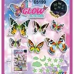 Naklejki Świecące Motyle Glow in the Dark 34,5x21,5cm