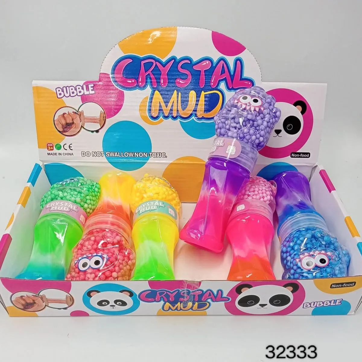 Zabawki Slime Crystal Mud z kuleczkami, zestaw 12 szt.