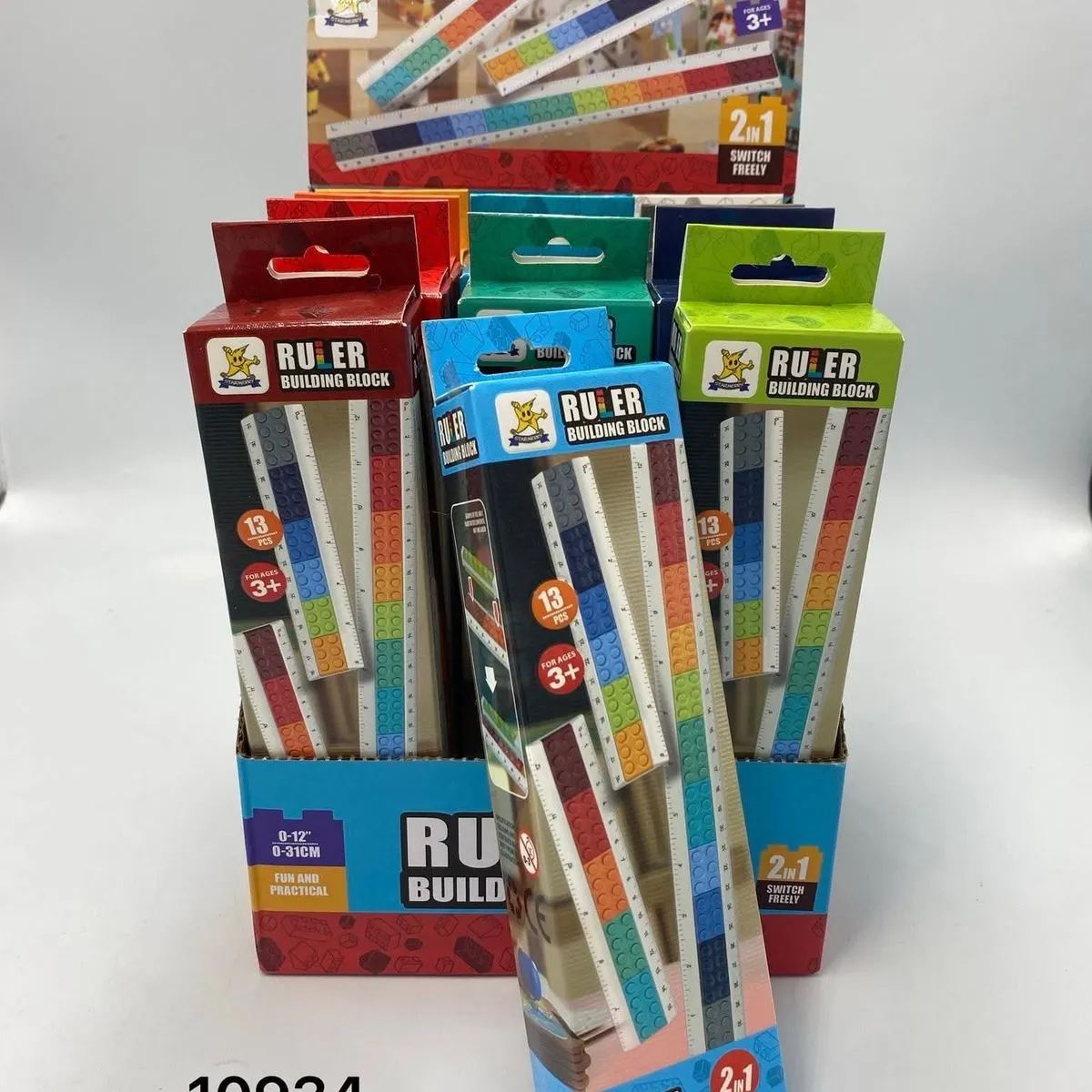Klocki Ruler 2in1 Linijka Składana 31cm 13el. Starmerry