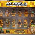 Zestaw figurek My World 12PCS - postacie blokowe z akcesoriami