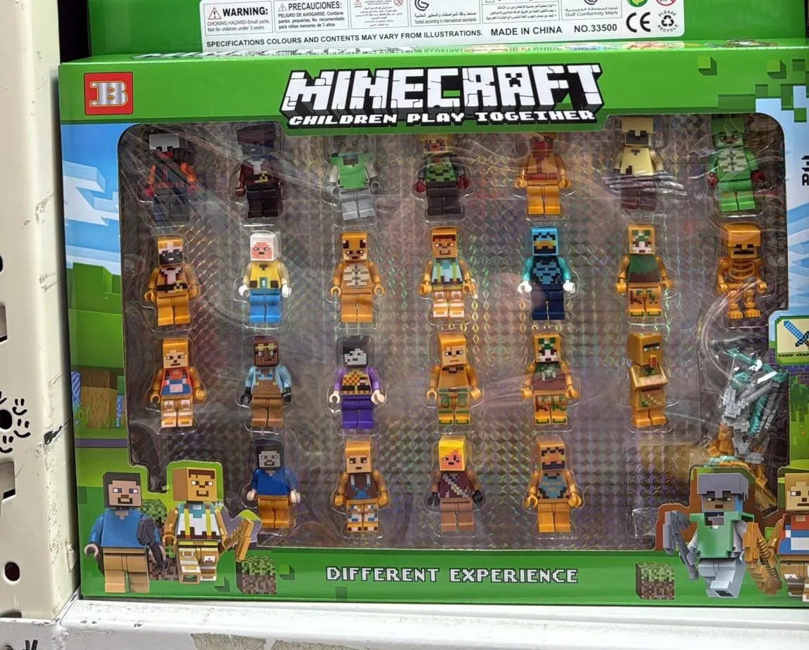 Zestaw 24 figurek Minecraft 24PCS - minifigurki kolekcjonerskie