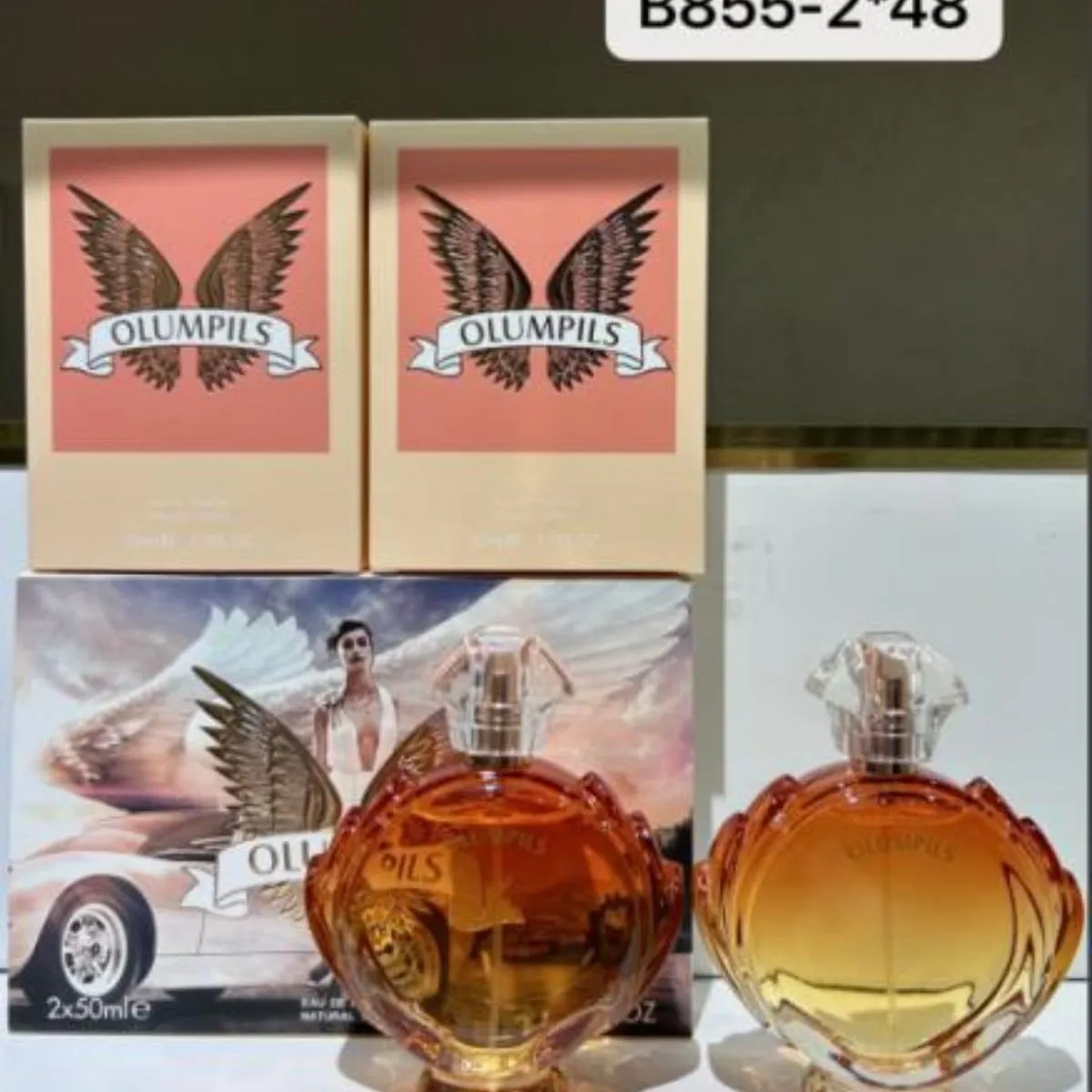 Zestaw Perfum Olumpils 2x50ml z Motywem Skrzydeł