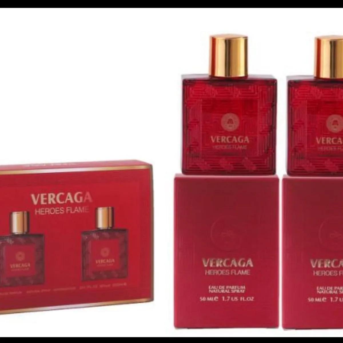 Zestaw Perfum Vercaga Heroes Flame 2x50ml Czerwony