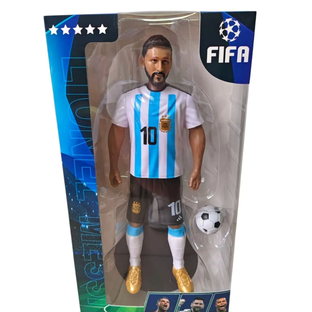 Figurka Lionela Messiego FIFA 8382 z piłką nr 10