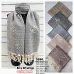 Szaliki damskie mix 12 szt 50% wiskoza 30% bawełna 20% wełna