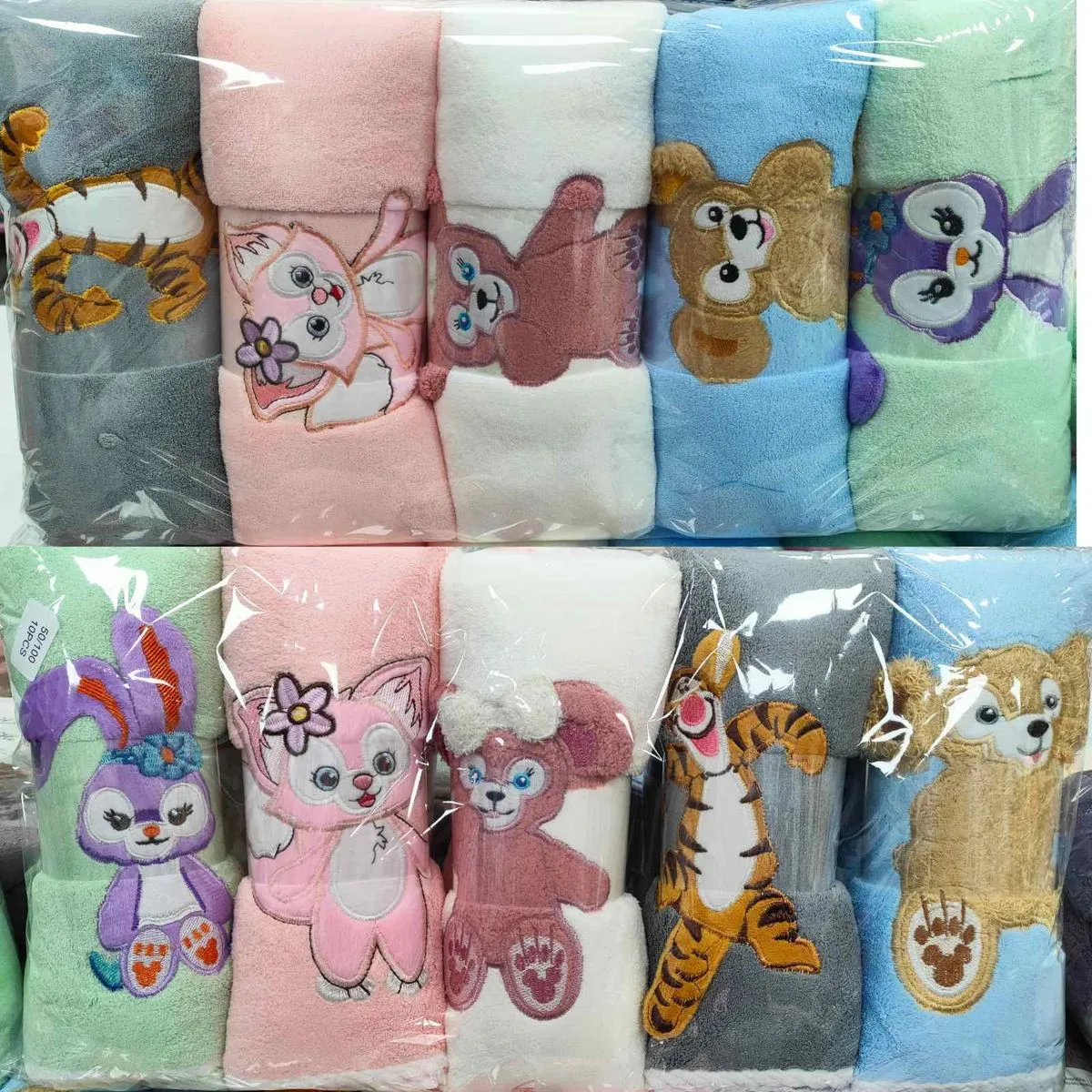 Ręczniki 35/75 cm z postaciami Disney 10 szt