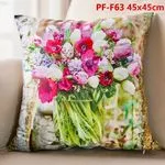 Poszewki dekoracyjne PF-F63 45x45 cm kwiaty