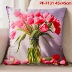 Poszewki dekoracyjne 45x45 cm tulipany w wazonie PF-F131