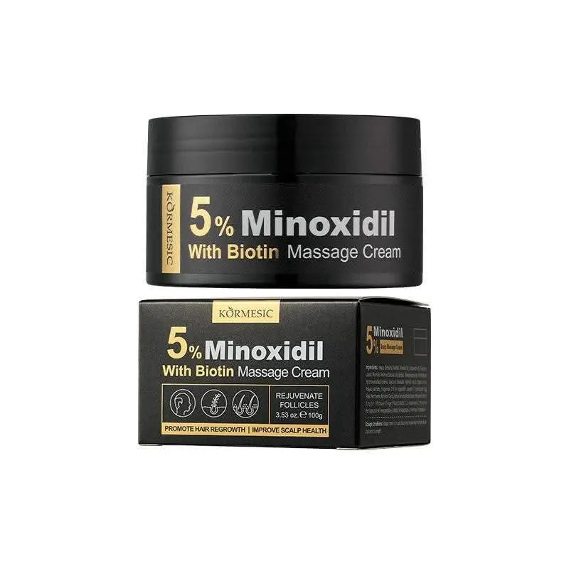 Krem do masażu skóry głowy KORMISIC 5% Minoxidil z biotyną 100g
