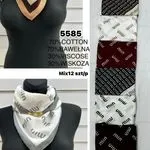 Szaliki damskie 70% bawełna 30% wiskoza MIX 12 szt