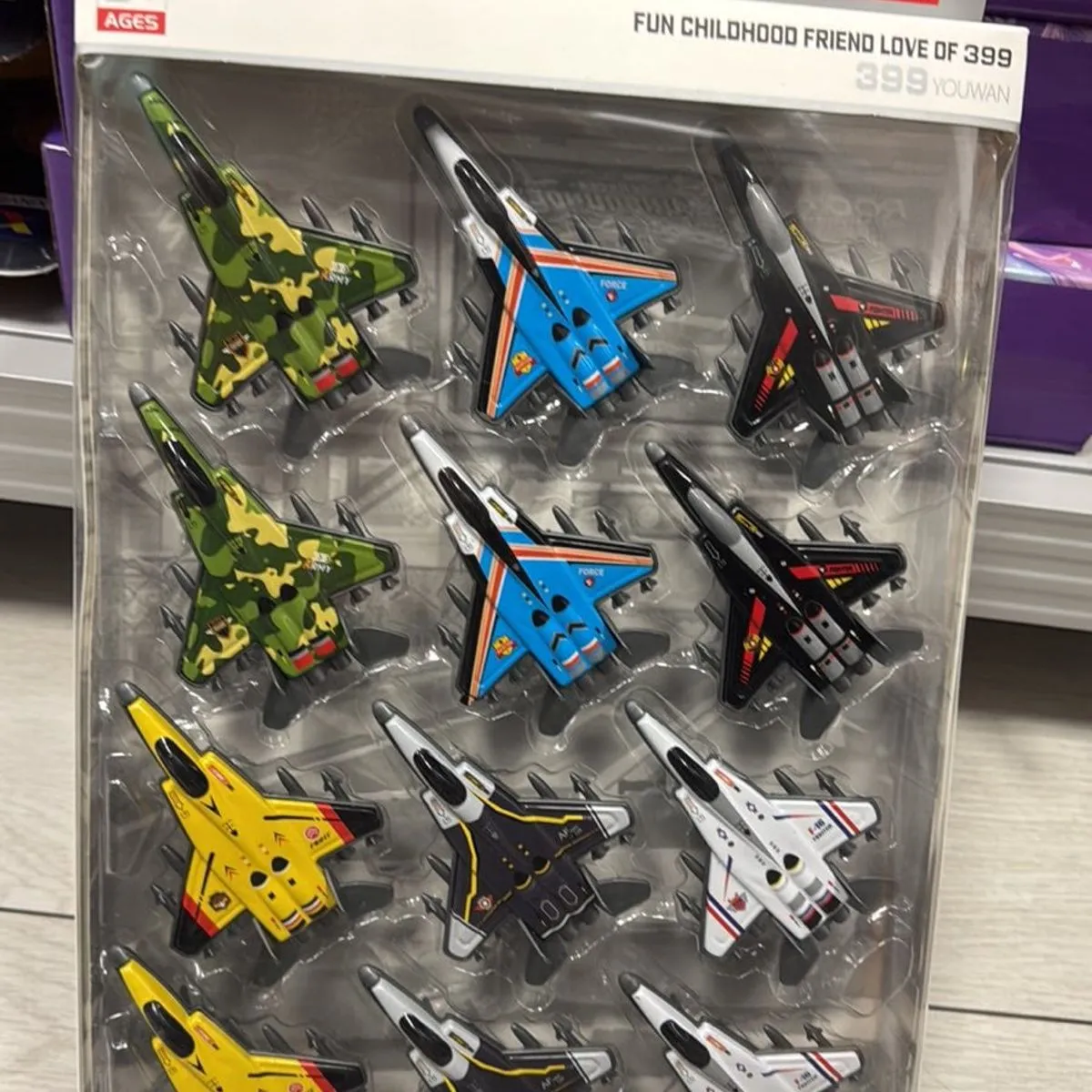 Zestaw Die Cast Samoloty 12 szt