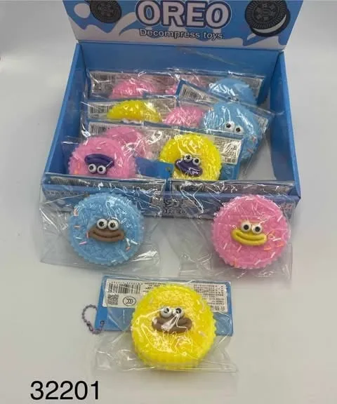 Gniotek Antystresowy Squeeze Toys Oreo Kolorowy 12 szt.