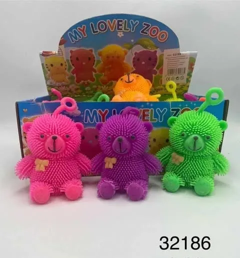 My Love Zoo Gniotek Miś z Pętelką, Różne Kolory, 16 szt.