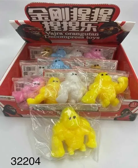 Zabawka Decompress Toys Gniotek Goryl Orangutan 12 szt.