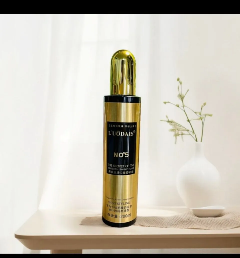 Spray do Włosów 200ml L'UÔDAIS NO°5 Shine Styling Złoty